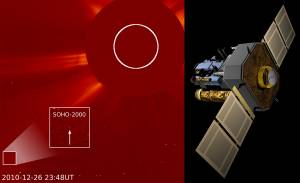 Foto: SOHO/Karl Battams/NASA/ESA/Alex Lutkus